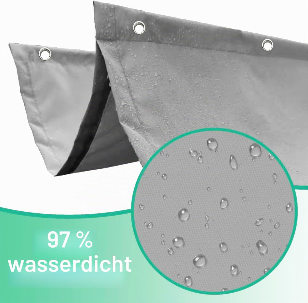 Einziehbar Welle Sonnensegel 100x250cm(BxL) Verstellbar Schattenabdeckung Sonnenschutz Wasserdicht O