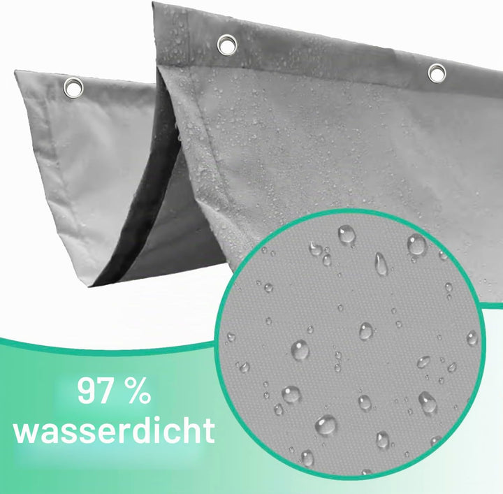 Einziehbar Welle Sonnensegel 100x250cm(BxL) Verstellbar Schattenabdeckung Sonnenschutz Wasserdicht O