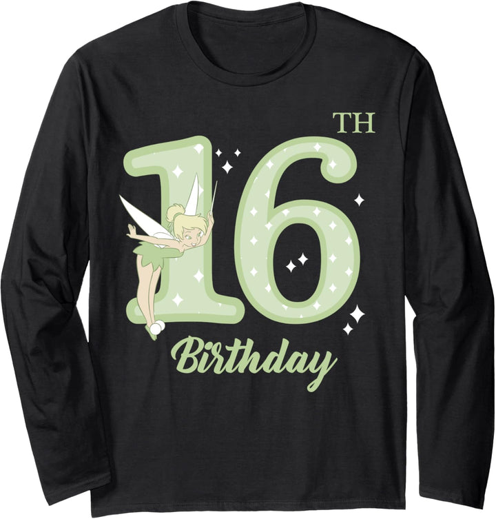 Disney Peter Pan 16th Birthday Tinkerbell Portrait Langarmshirt