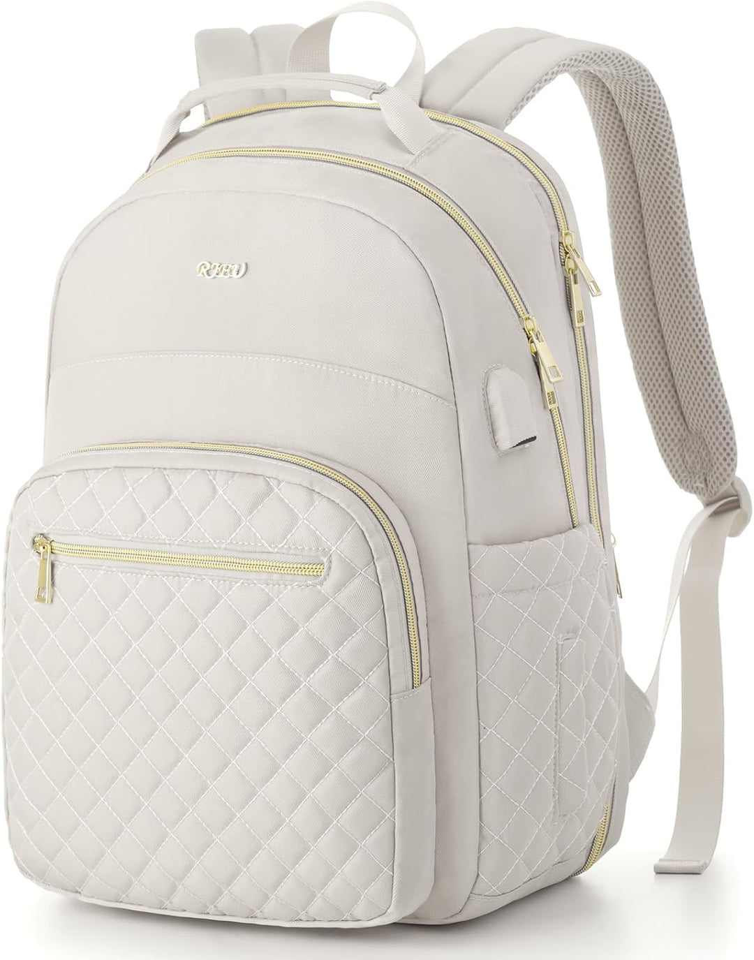 RJEU Rucksack Damen Laptop Tasche 15,6 Zoll,Modern Schulranzen Rucksack Schule Teenager Mädchen,Lehr
