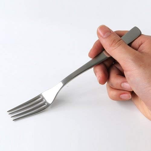 Alessi "Knifeforkspoon", 6 Stück Dessertgabel Silber, Silber