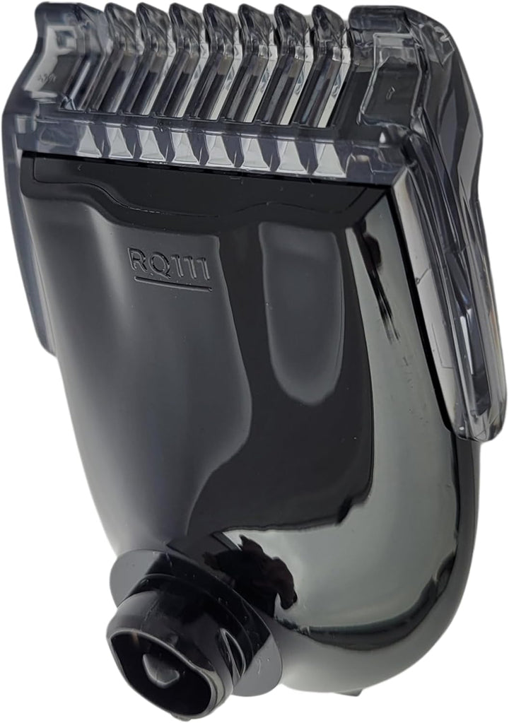 Click-on Bartstyler Aufsatz RQ111 RQ111/60 kompatibel mit Philips Einstellbar, schwarz, Trimmen mit