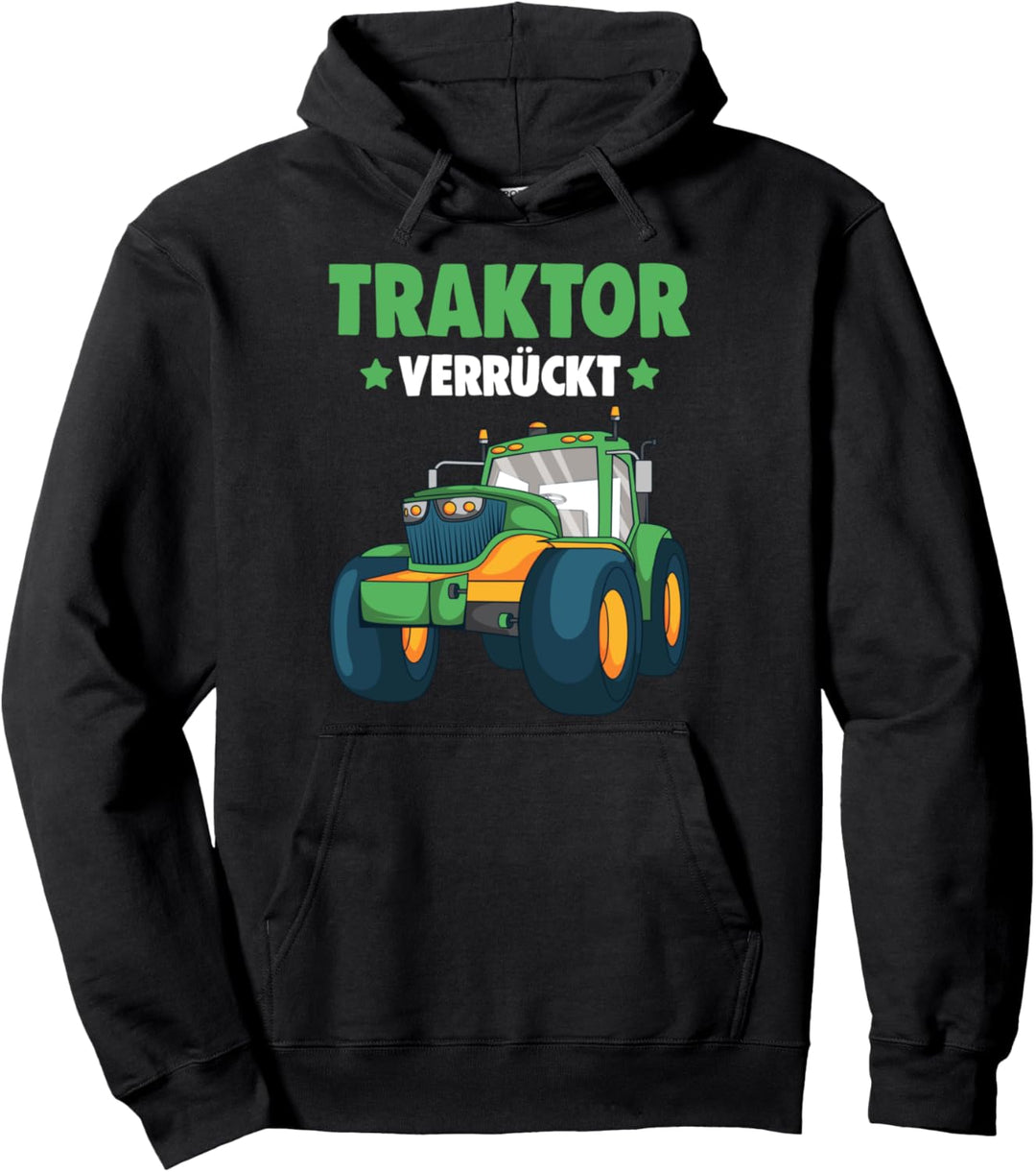 Traktor Verrückt Trecker Jungen Kinder Jungs Pullover Hoodie