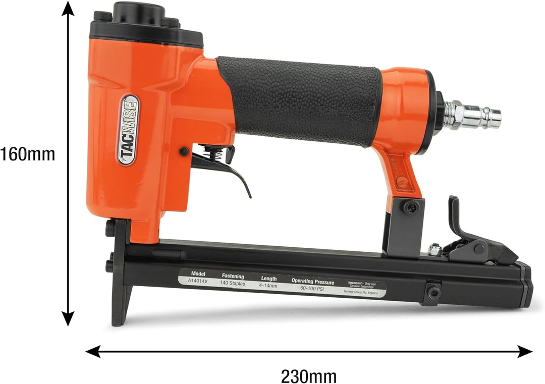 Tacwise A14014V Druckluft-Polstertacker, verwendet Typ 140/4-14mm Heftklammern, A14014V