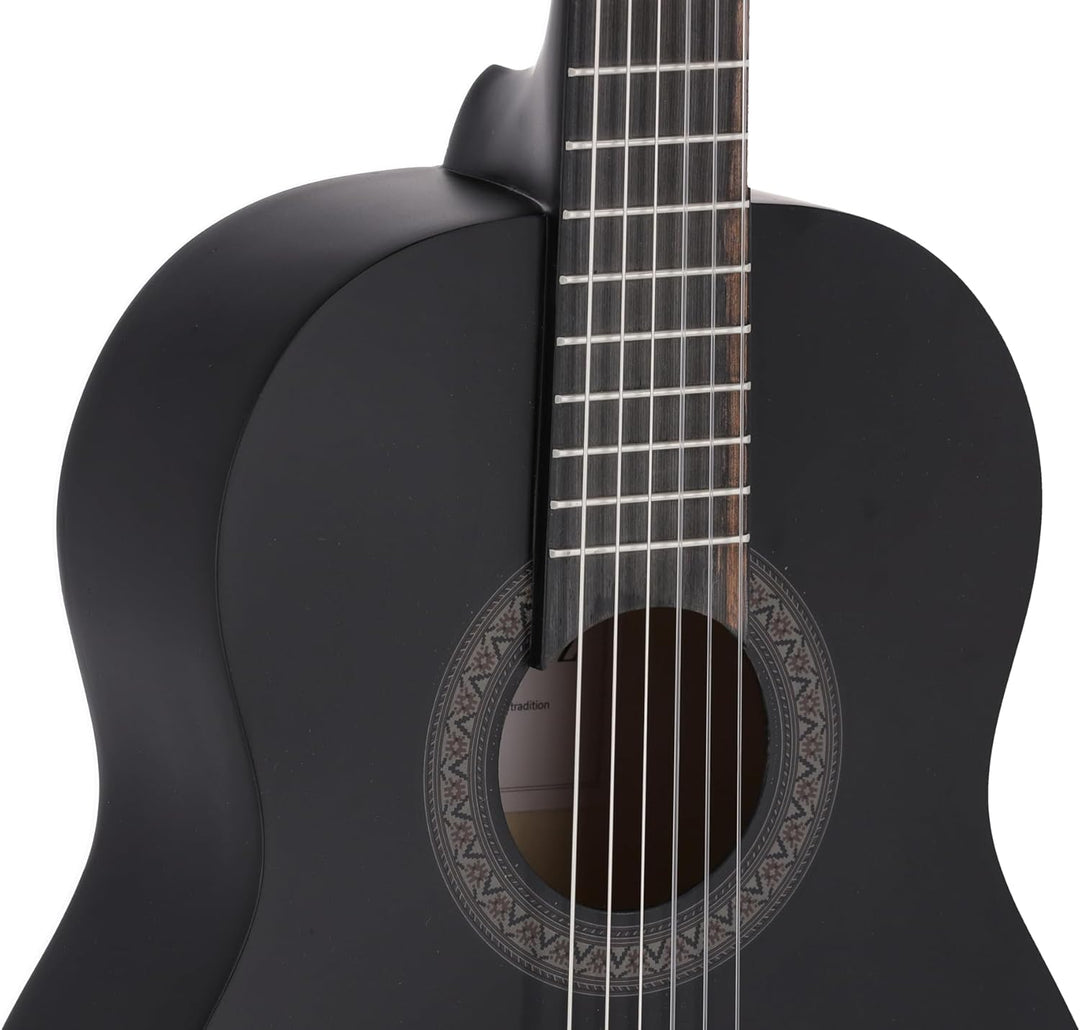 Juan Miguel Navarrez Konzertgitarre 1/2 mit Tasche schwarz schwarz 1/2, schwarz 1/2