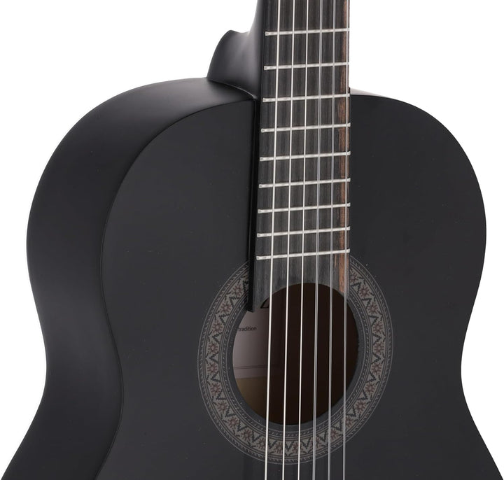 Juan Miguel Navarrez Konzertgitarre 1/2 mit Tasche schwarz schwarz 1/2, schwarz 1/2