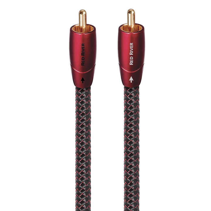 AudioQuest Audiokabel Red River, RCA, 1 m, Schwarz