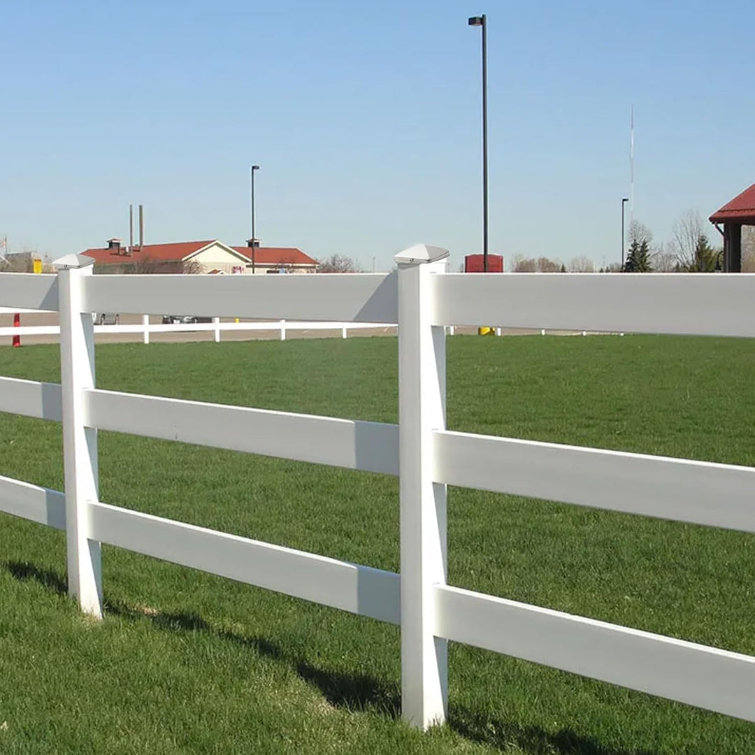 Pfostenkappen 7x7cm-10 Stück Verzinkte Pfostenabdeckung aus Metall, Pyramidenform Zaunpfosten Kappen