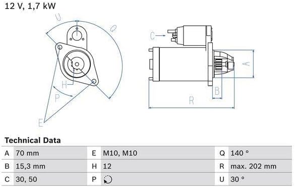 Bosch Starter 0 986 025 940