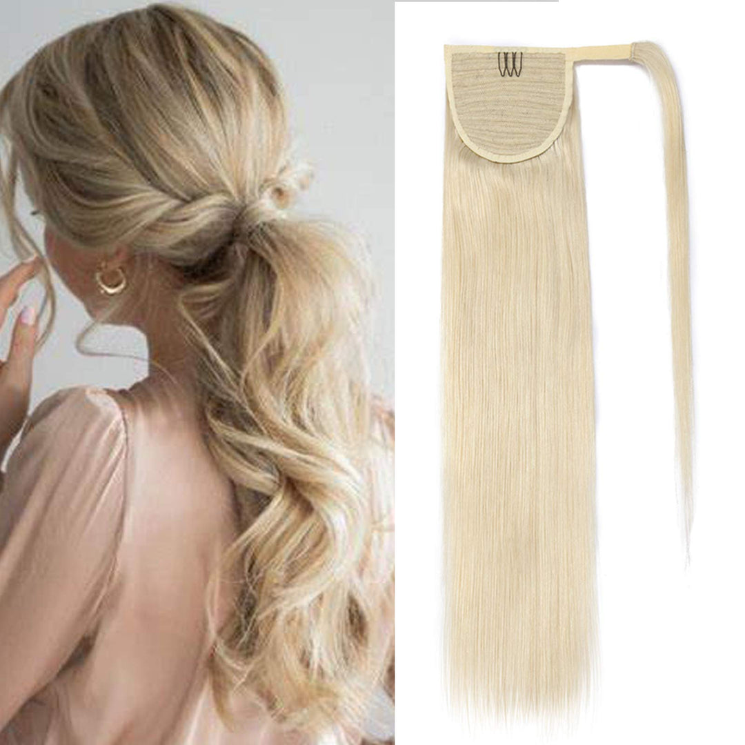 SEGO Pferdeschwanz Haarteil Echthaar Zopf Clip in Ponytail Extension Haar Haarverlängerung Hair Piec
