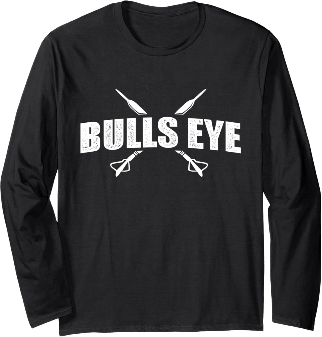 Bulls Eye - Cooles Dartspieler Motiv Darts Dartpfeile Langarmshirt