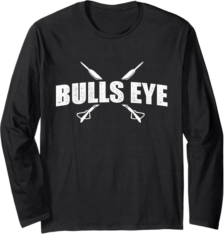 Bulls Eye - Cooles Dartspieler Motiv Darts Dartpfeile Langarmshirt