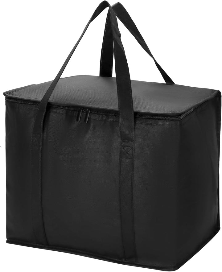 QWORK® 2 Stück Grosse Kühltasche, Kühltasche Faltbar, 41X26X33CM Wiederverwendbare Isolierbeutel, fü