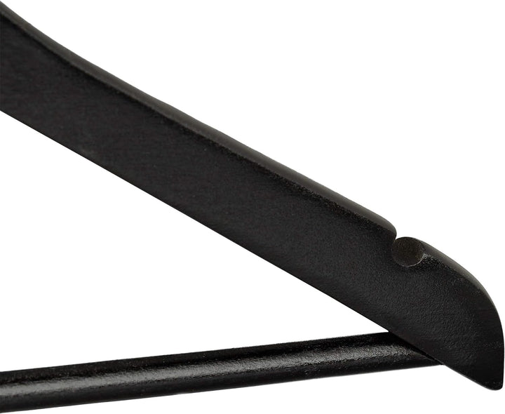 Relaxdays 30 x Kleiderbügel Holz im Set, Hosenstange, Röcke, Kleider, Jacken, Hemdenbügel, Haken 360