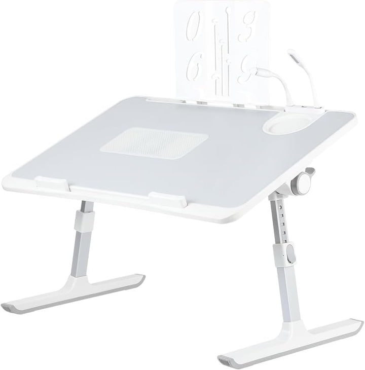 Klappbarer Laptop-Tisch, höhenverstellbar, 5 Positionen, für Sofa, Boden, Arbeit, Studium, Lesen, Es