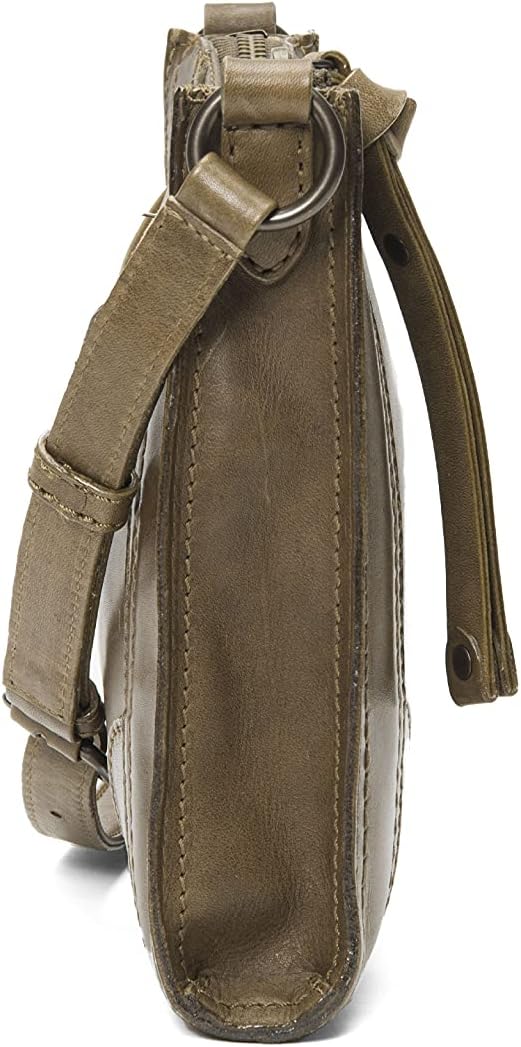 FRYE Damen Melissa Zip Crossbody Umhängetasche Khaki, Khaki