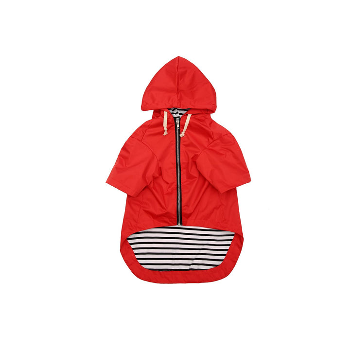 MOREZI Wind&amp;Wasserdicht Hunderegenmantel mit Beinschutz &amp; Fest Kapuze - Leichtes Outdoor - Für klein