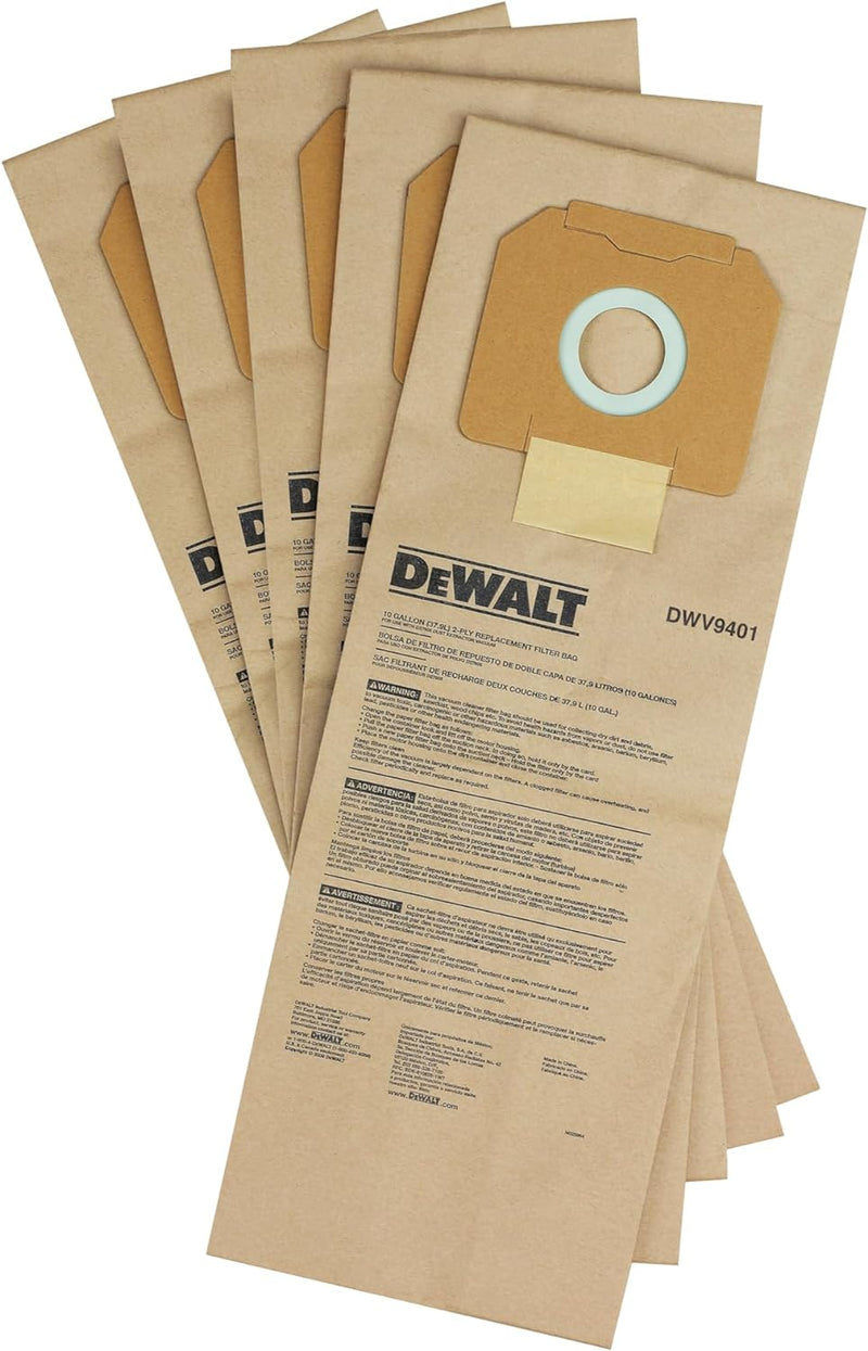 DeWalt DWV9401-XJ Papier-Staubbeutel (5 St.) DWV902M/L