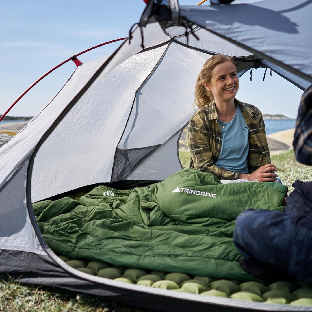 TRINORDIC 550g Ultraleichte Aufblasbare Isomatte – Kleines Packmass, Ideal für Wandern & Bikepacking