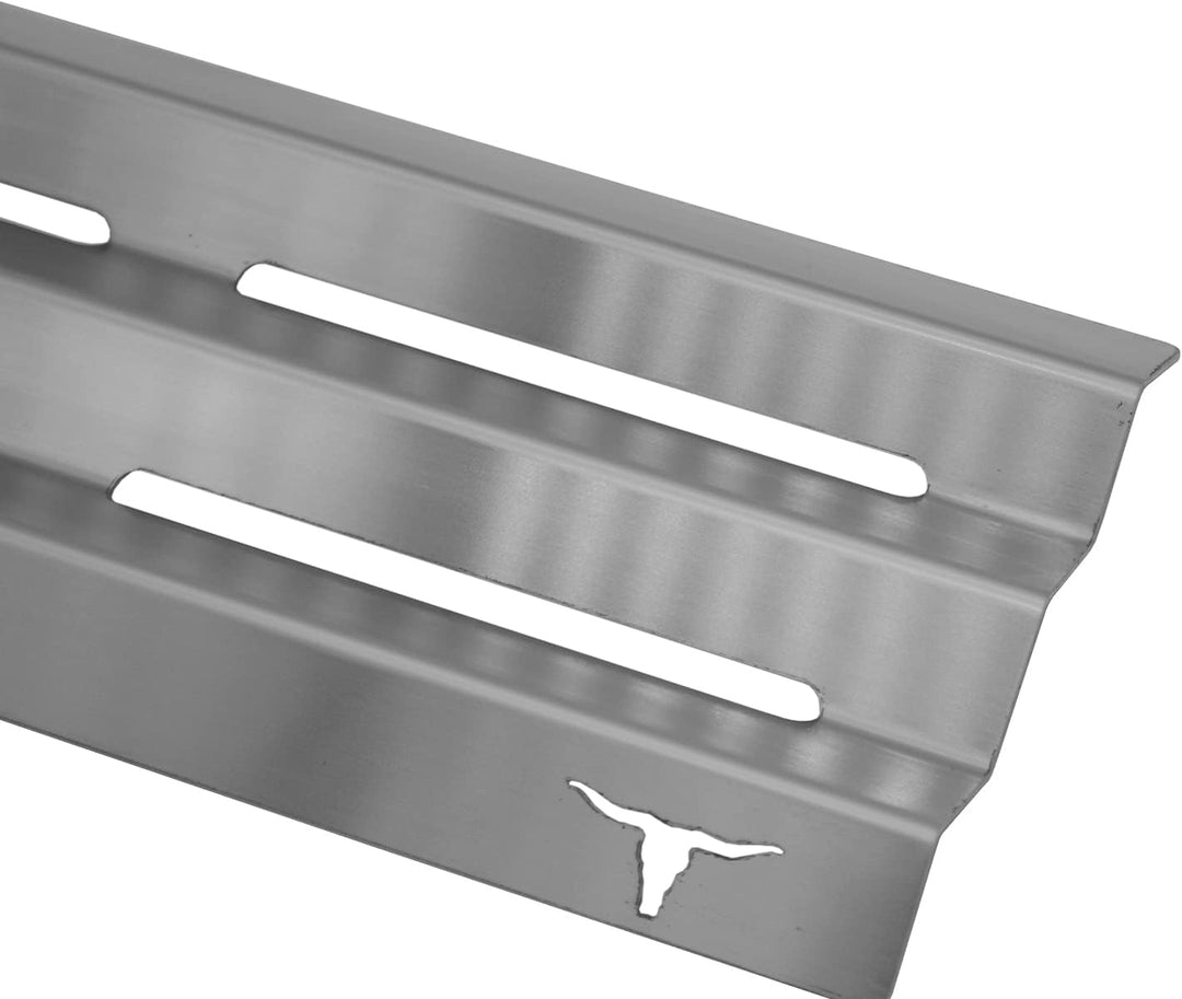 Brennerabdeckung,Edelstahl Aromaschienen ähnlich Flavorizer Bars Flammbleche (Napoleon Lex/Le 420mm)