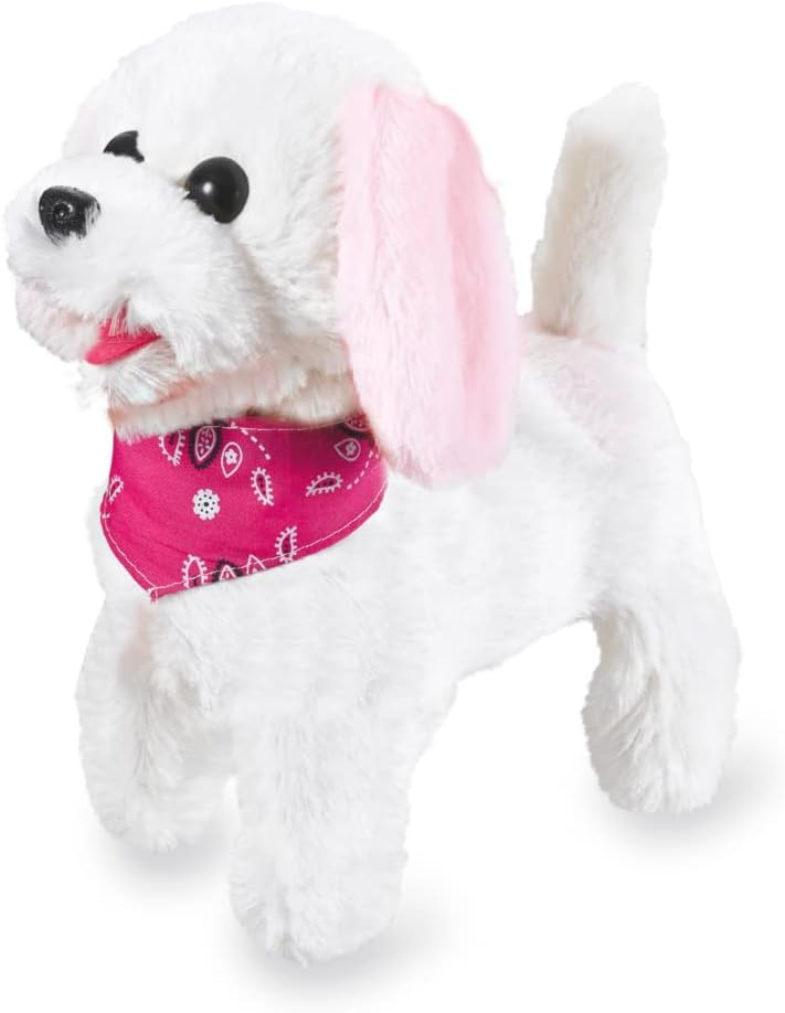 JAMARA Trixi RC Plüschhund 27MHz - laufender Hund mit Sound Plüsch, mit Fernsteuerung, Spielzeug Hun