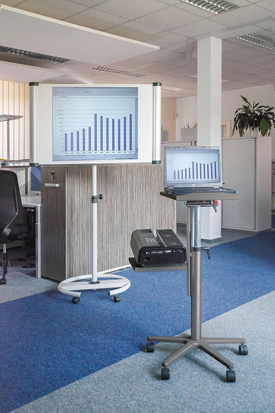 MAUL Beamertisch MAULpro | Tisch für Projektor und Beamer | Laptopständer höhenverstellbar | Stabile