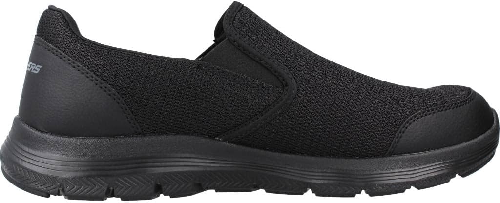 Skechers Herren Flex Advantage 4.0 Tuscan Sneaker 44 EU Black Textile Trim, 44 EU Black Textile Trim