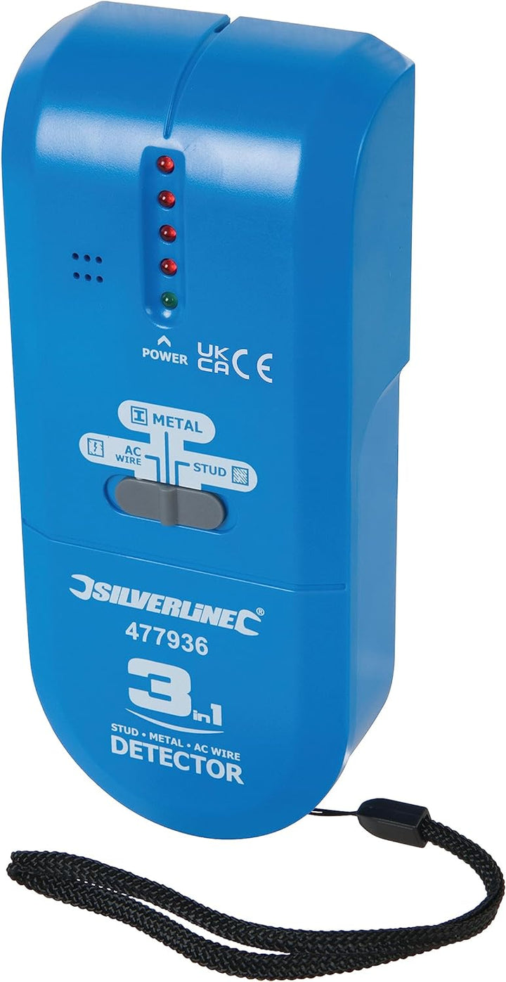 Silverline 477936 Kompaktes 3-in-1-Ortungsgerät 1 Stck. 9-V-Batterie (PP3)