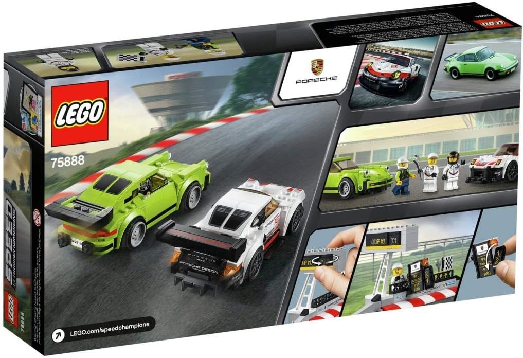 LEGO 75888 Speed Champions Porsche 911 RSR und 911 Turbo 3.0 Single, Single