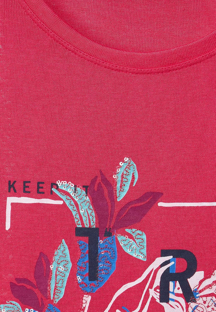 Cecil Damen Leinenshirt XS Strawberry Red, XS Strawberry Red