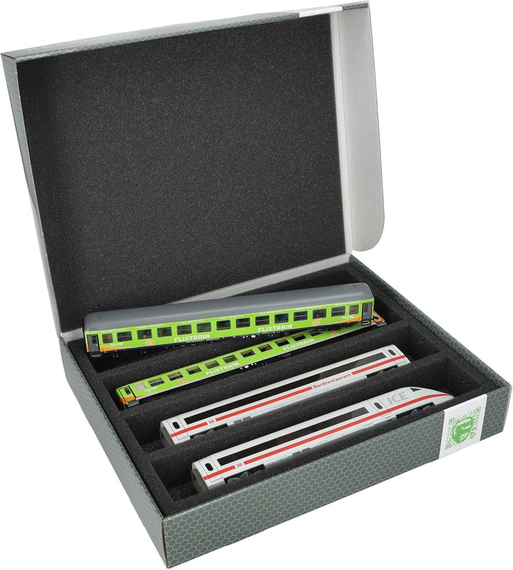 Feldherr 2 Stück Sparpack Lagerbox Spur H0-4 Stege liegend kompatibel mit Modelleisenbahnen, Loks un