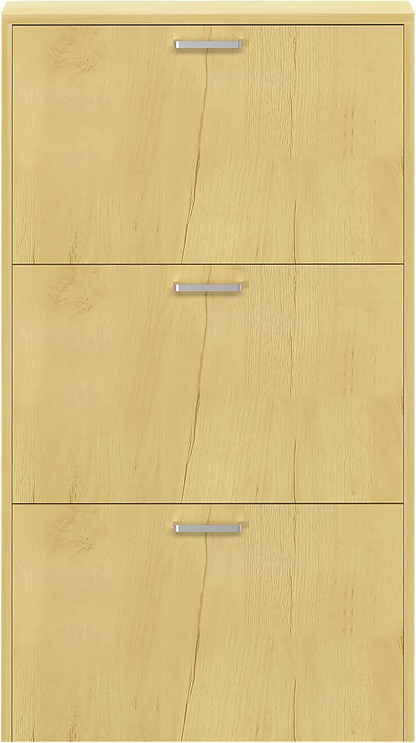 VCM Holz Regal Kipper Schuhregal Schuhschrank Schuhkipper 3 Sulos M Honig-eiche, Honig-eiche