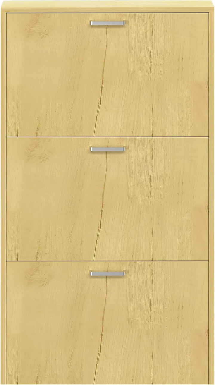 VCM Holz Regal Kipper Schuhregal Schuhschrank Schuhkipper 3 Sulos M Honig-eiche, Honig-eiche