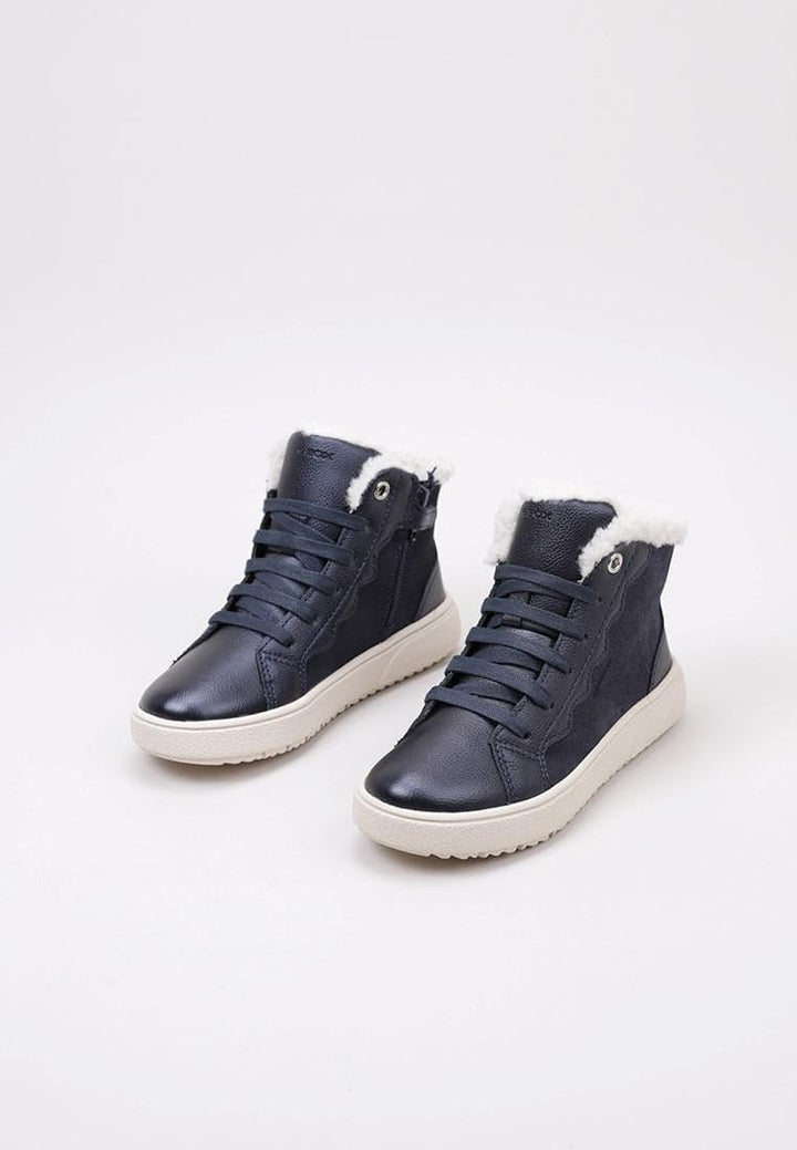 Geox Mädchen J Theleven Girl ABX Sneaker 24 EU Dk Navy, 24 EU Dk Navy