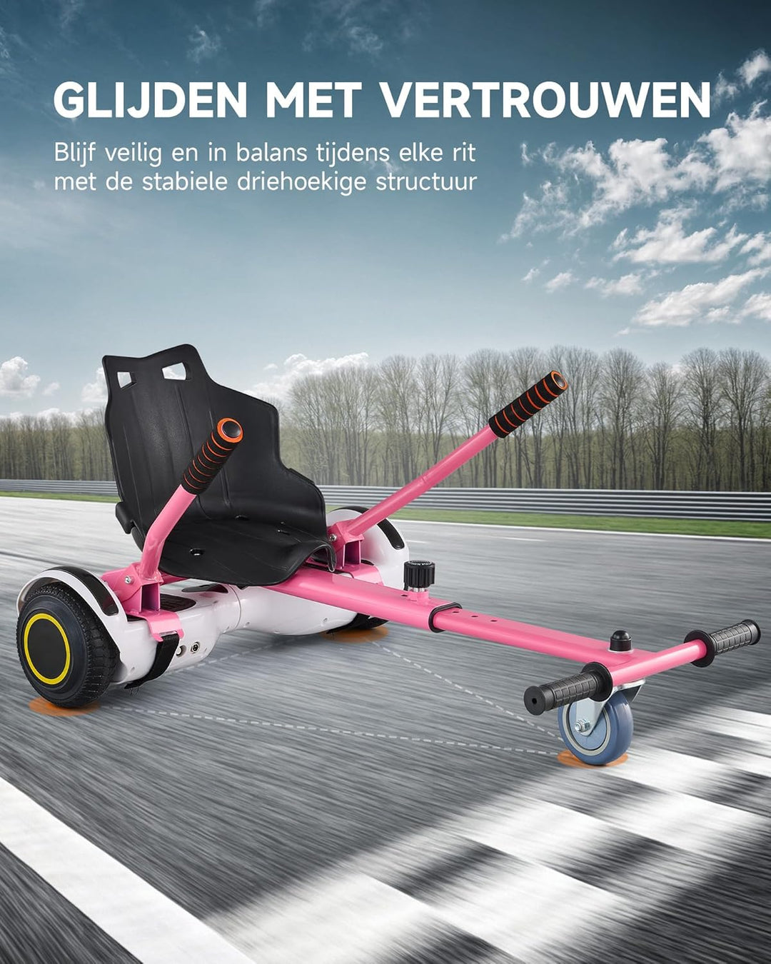 CO-Z Hoverboard Sitz Hoverkart Gokart Sitz für 6,5 Zoll 8,5 und 10 Zoll Hoverboards Sitzscooter Sitz