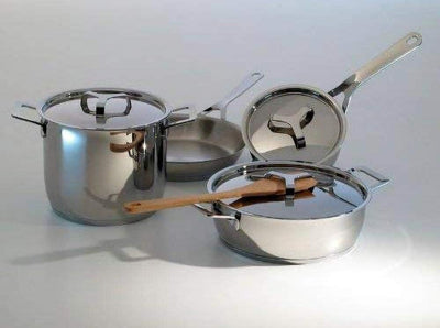 Alessi "POTS & PANS" Deckel aus Edelstahl, 4 x 19 x 8.8 cm 4 x 19 x 8.8 cm Silber, 4 x 19 x 8.8 cm S