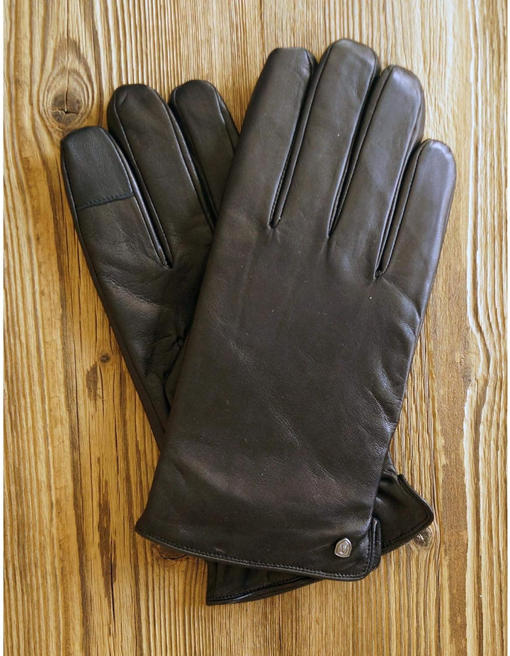 AKAROA ESTD 2019 Lederhandschuhe Herren TIM, Touchscreen Funktion, italienisches Leder, recyceltes S