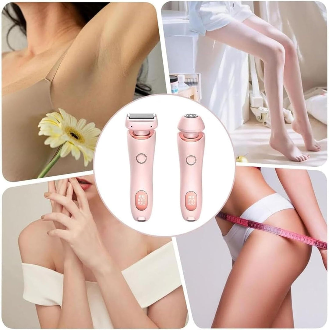 Boulina Rasierer Damen Glisse Pro Frühlings Starter Set, Bikini-Trimmer mit LED-Anzeige, wasserdicht