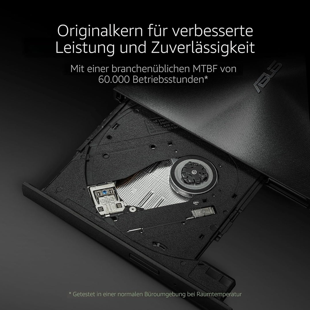 ASUS ZenDrive U8M externes DVD-Laufwerk/Brenner (Silber, USB-C, M-DISC) USB-C Kabel Silber, USB-C Ka