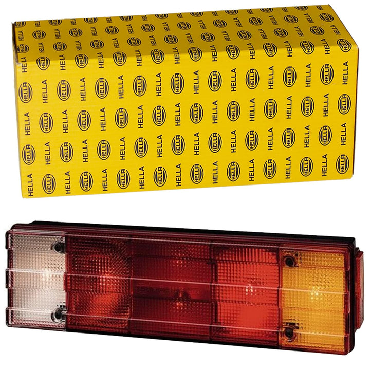 HELLA - Heckleuchte - Glühlampe - 24V - Anbau/geschraubt - Lichtscheibenfarbe: mehrfarbig - Kabel: 1