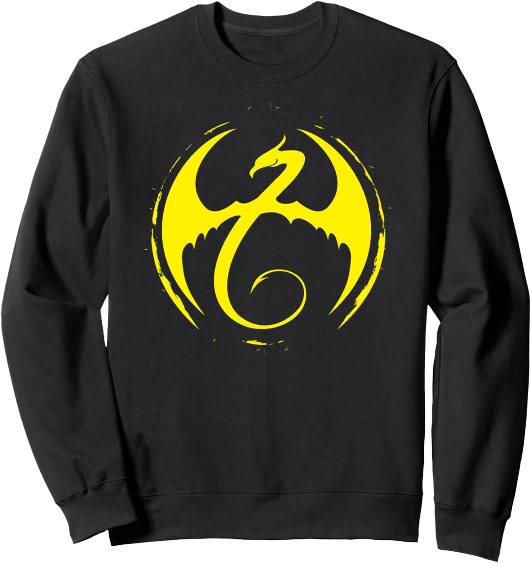 Marvel Iron Fist Yellow Chest Logo Sweatshirt