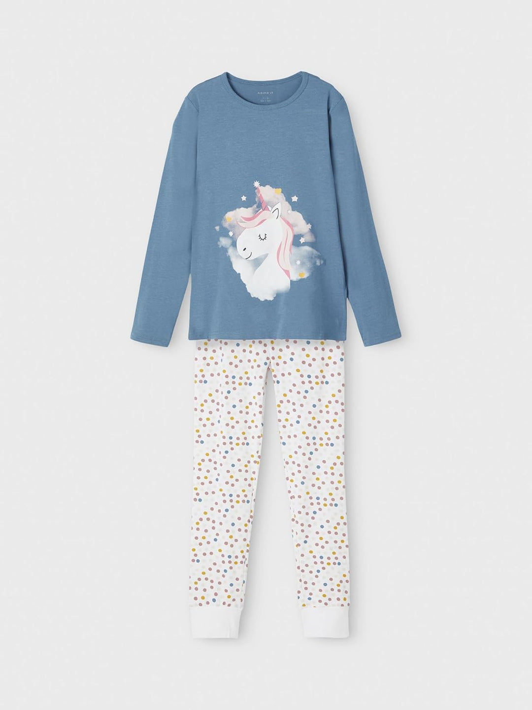 NAME IT Mädchen Nkfnightset Real Teal Unicorn Noos Pajama Set (2er Pack) 86-92 Real Teal, 86-92 Real