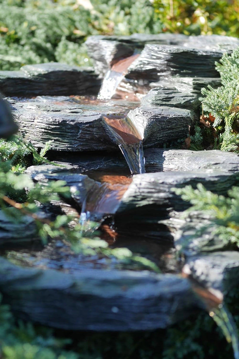 Köhko Bachlaufelement Greifenstein mit Wasserzulauf für Ihr Garten 14007Q 1 Teilig-Greifenstein-Quel