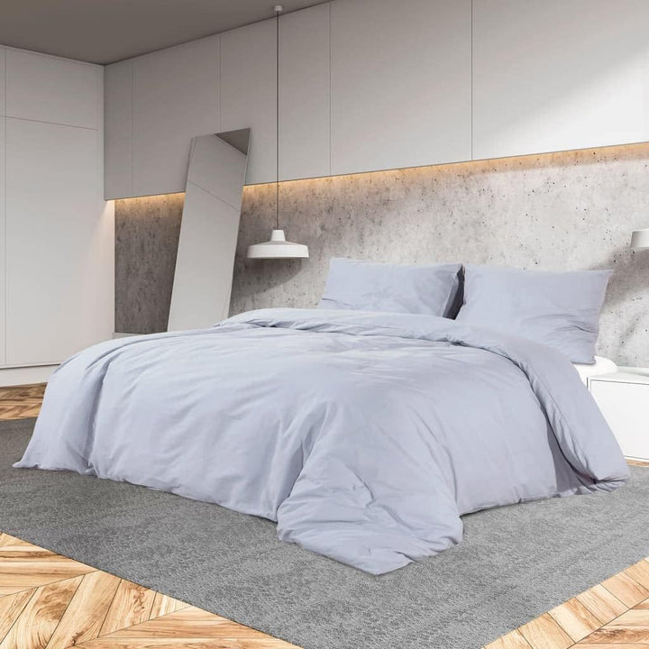homiuse Bettwäsche-Set Grau 155x220 cm Baumwolle Bettwäsche Winter Kuschel Bettwäsche Baumwolle Bett