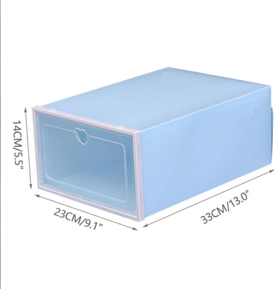 SABUIDDS Schuhboxen 20er Set Schuhkartons Durchsichtig Schuhaufbewahrung mit Deckel Aufbewahrungsbox