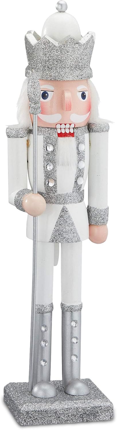 Cepewa Nussknacker aus Holz König w/s 38 cm Weihnachtsdeko Figur Erzgebirge Nussbrecher Nutcracker N