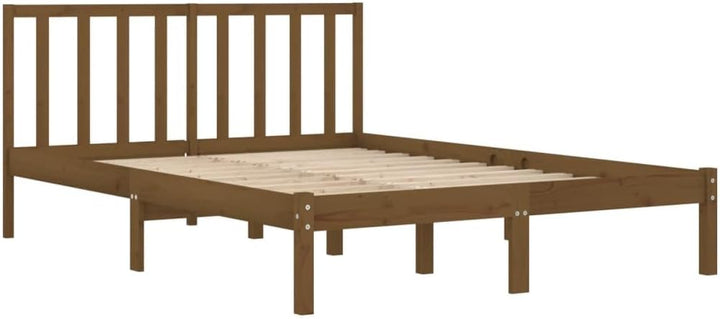 vidaXL Massivholzbett Holzbett Bett Doppelbett Bettgestell Bettrahmen Lattenrost Schlafzimmermöbel S