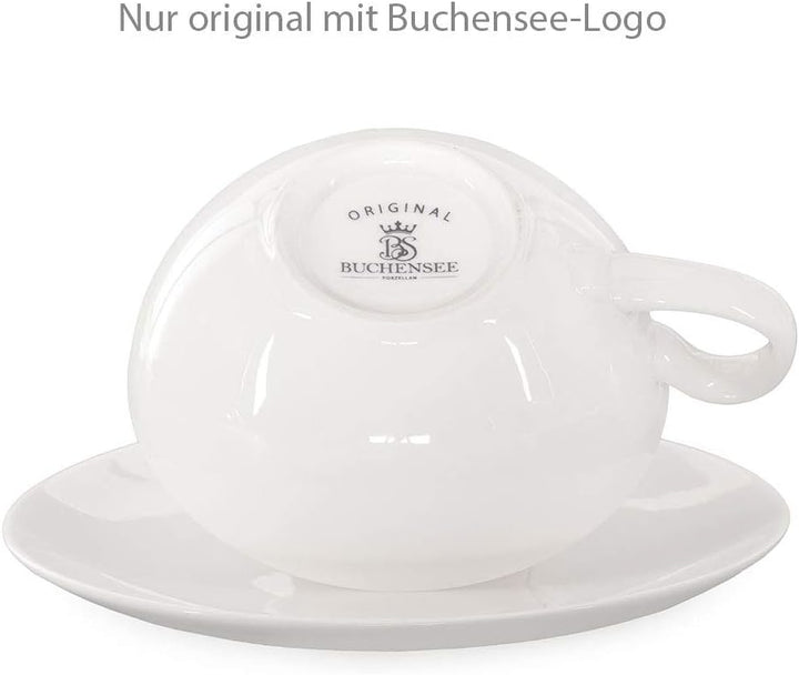 Buchensee Tea for One Daisy 600ml aus Crystal Bone China Porzellan in fein-cremigem Weiss. Teekanne