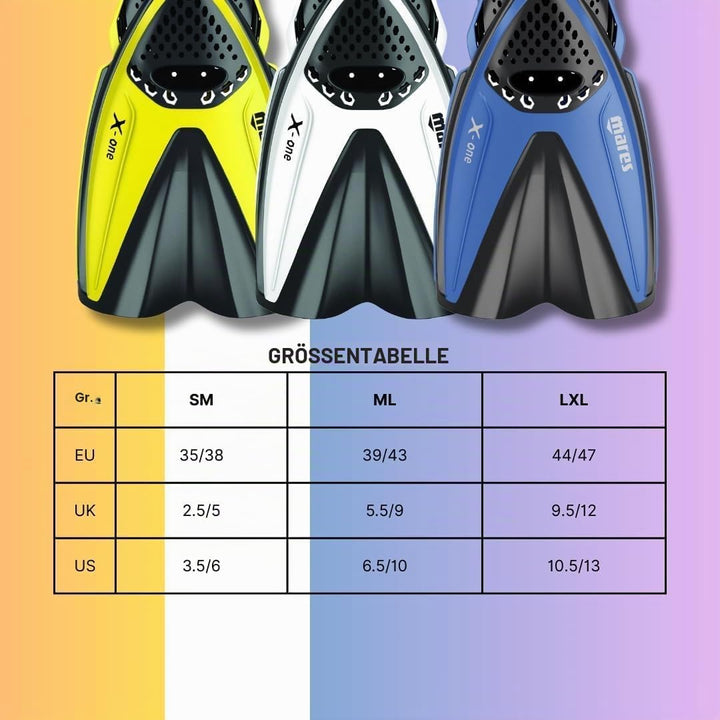 Flosse Mares Aquazone X-One, Schnorchelflosse Erwachsene – Unisex Weiss L-XL, Weiss L-XL