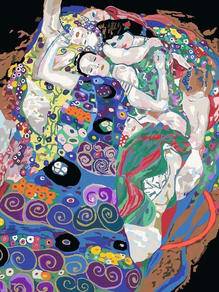 Ravensburger CreArt 23649 - Die Jungfrau (Gustav Klimt) - Malen nach Zahlen Erwachsene, DIY Malset m